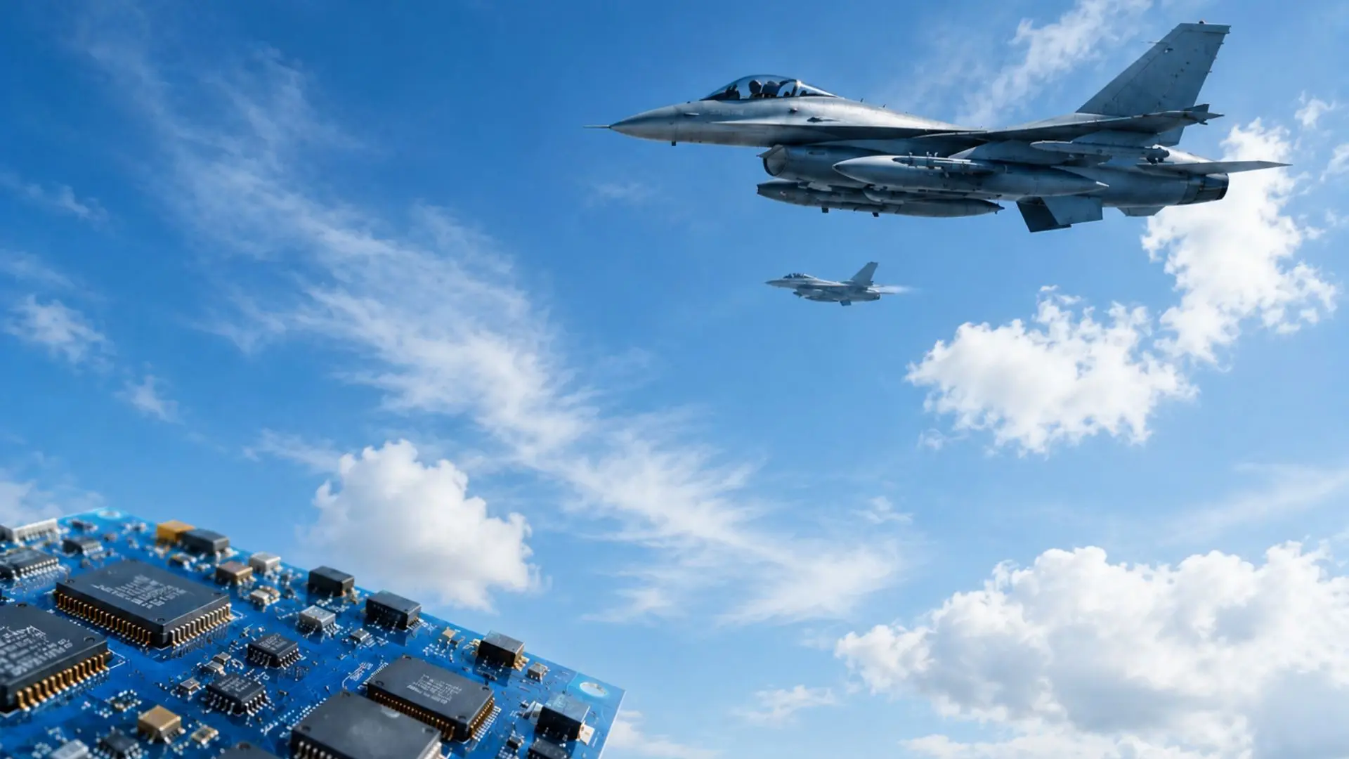 Airplanes with a motherboard in the sky