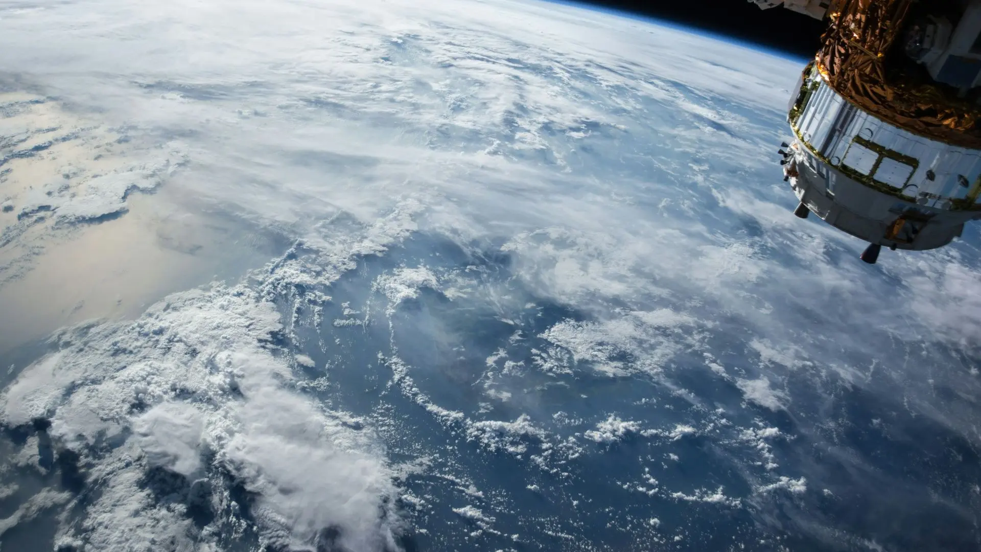Satellite above the Earth